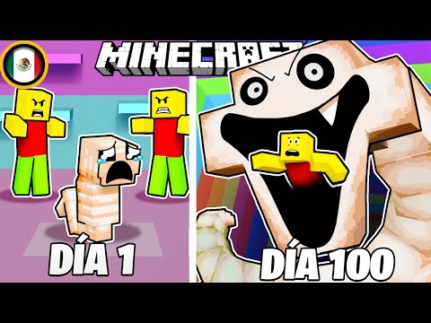 SOBREVIVÍ 100 DÍAS como GUSANO HAMBRIENTO en MINECRAFT HARDCORE!