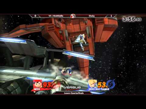 Versus Weekly 6/18/15 - Losers Qtrs - NickRiddle (ZSS) vs. Shaky (Ness) - Smash 4