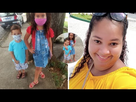 Levando minha filha  pra tomar vacina