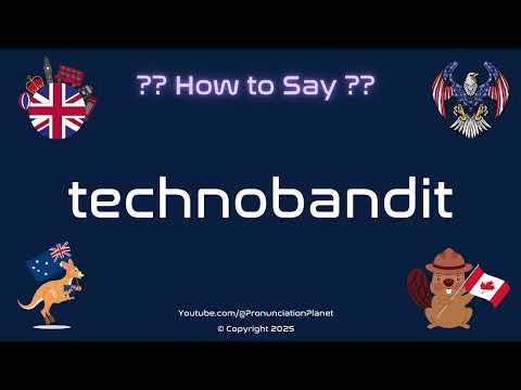 🤖 🎶 How to Pronounce technobandit? (CORRECTLY) | Pronunciation Planet