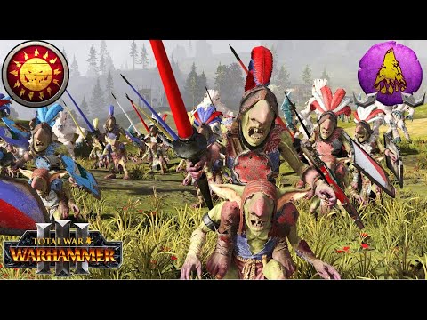 THE GREAT GNOBLAR REVOLT - Gnoblar Hordes, Unwashed Masses vs. Ogre Kingdoms - Total War Warhammer 3