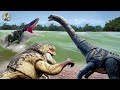 Distortus Rex Battles Mosasaurus Underwater With Dreadnoughtus Final Battle Jurassic World Rebirth