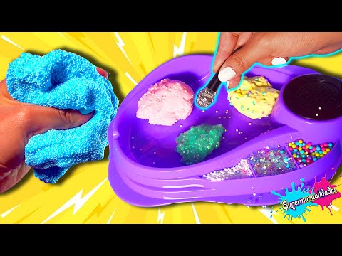 Probando un Kit de ASMR con Slime crunchy - Supermanualidades