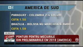 „Un Pont pe Zi”, 6 octombrie >> Analizam etapa sud-americana din preliminariile CM 2018
