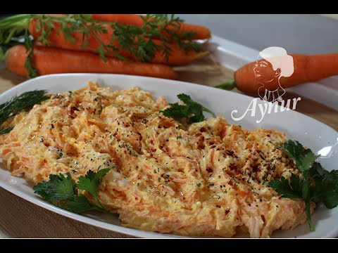 Karottensalat mit Joghurt# Yogurtli havuc salatasi nasil yapilir?
