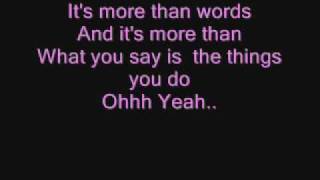 Westlife-More Than Words Lyrics