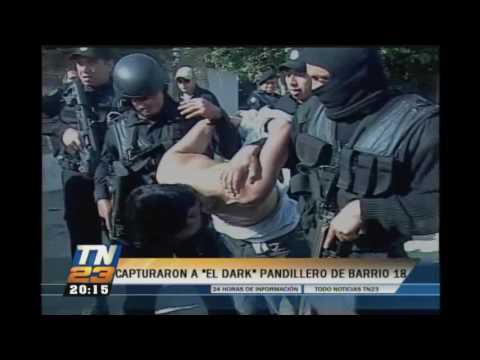 Capturan a "El Dark" pandillero de barrio 18