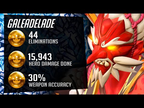 Gale Carry Hanzo - 44 elims! [ Overwatch 2 PVP Beta ]