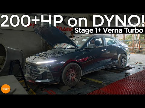 Stage 1+ Verna Turbo makes 198WHP on the Dyno! (Tuned Verna 1.5 Turbo MT Review) | Autoculture
