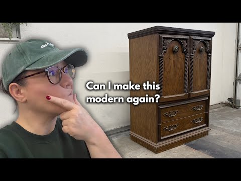 Ich habe eine 10-Dollar-Garderobe vom Flohmarkt von altmodisch zu Designer-Look verwandelt.