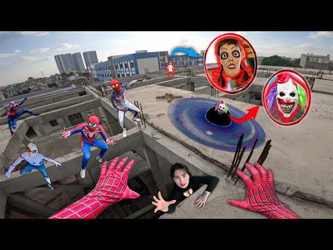 7 SPIDERMAN Vs SMILING WOMAN REAL LIFE ESCAPE 308.0 (Horror Parkour Pov Short) | Epic POV