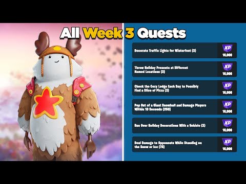 Fortnite All Week 3 Season Quests Guide - Chapter 4 Season 1