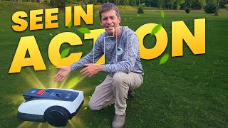 ECOVACS GOAT Robot Lawn Mower on My Lawn!