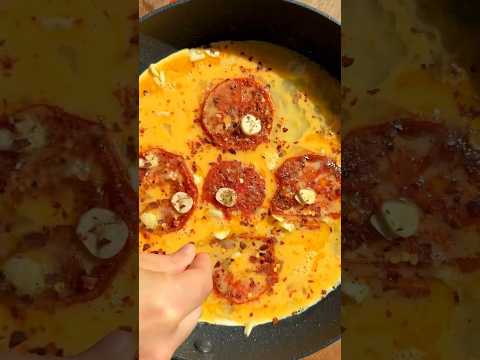 Spinach and Feta Tomato Omelette #eggs