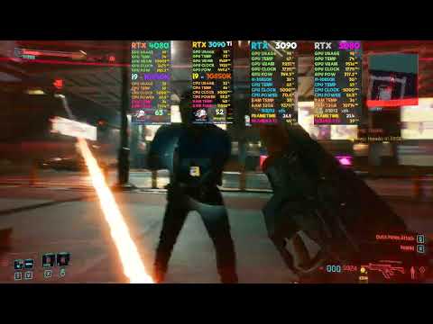 RTX 4080 VS RTX 3090 TI VS RTX 3090 VS RTX 3080 | Cyberpunk 2077 4K PERFORMANCE