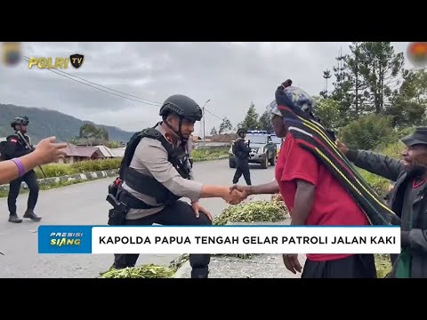 KAPOLDA PAPUA TENGAH GELAR PATROLI JALAN KAKI