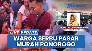 Warga Ponorogo Serbu Bazar Gerakan Pangan Murah, Harga Jual di Bawah Standar, Bumbu Dapur Ludes!