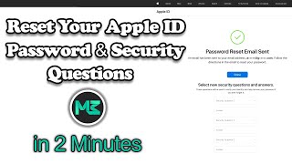 How To Reset Your Apple ID Password & Security Questions 📱