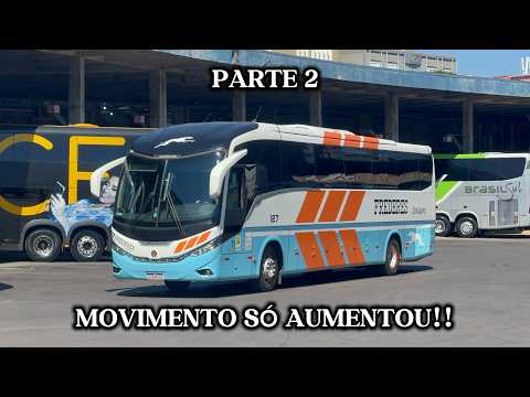 O MOVIMENTO SÓ AUMENTOU! | GRANDE MOVIMENTO de Ônibus na Rodoviária de Porto Alegre - PARTE 2