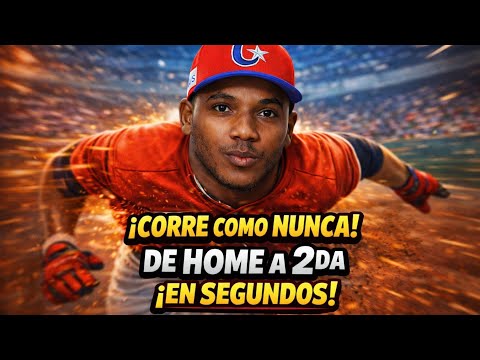 Yoelkis Guibert reta a Yosvani Peñalver y VUELA DE HOME A SEGUNDA BASE | Increíble súper velocidad