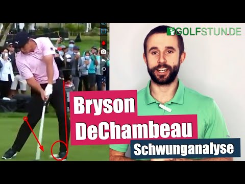 Bryson DeChambeau – So setzt er seine Beine ein, um mehr Weite zu erzeugen (Schwunganalyse deutsch)