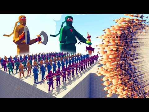 100X NINJA COLOR PACK VS EVERY GOD - Totally Accurate Battle Simulator TABS