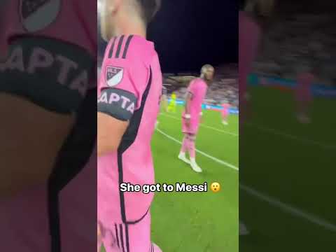 The moment this young fan met Lionel Messi 😮 (via @antonella.soccer/IG) #shorts