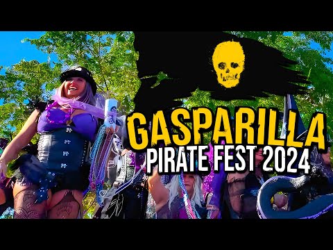 🏴‍☠️☠️🦜4K BEST EVENT IN FLORIDA, GASPARILLA Parade 2024, Tampa Bay