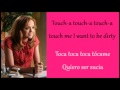 Glee: Touch-a Touch-a Touch-a Touch Me (Lyrics + Español)