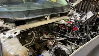 2018 Ford Edge AWD  2.0L engine removal tip- Come out the top :)