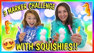 3 MARKER SQUISHY CHALLENGE | We Are The Davises