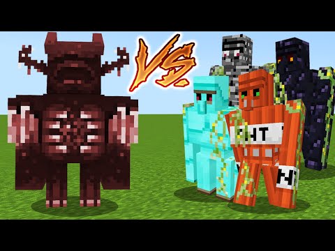 Bulky Warden VS All Golems (MINECRAFT BATTLE)