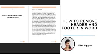 How to remove header and footer in a Word document (with one or multiple sections)