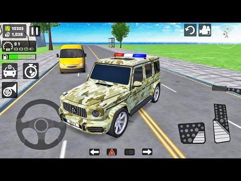 Offroad 4x4 Army Jeep G63 Driving 2020 - City Car Driving #4 - Android Gameplay