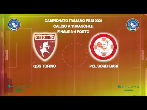 Calcio a 11 Maschile - Finale 3-4 posto - GSS TORINO vs POL. SORDI BARI