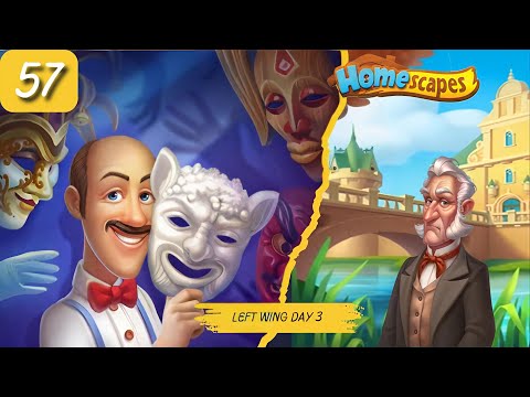 Homescapes Story || Open Left Wing Day:3 Episode:57 Walkthrough Gameplay#games
