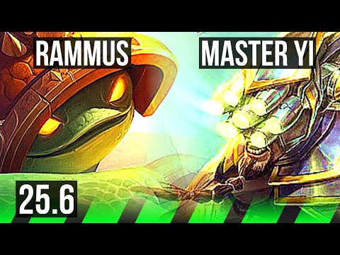 RAMMUS vs MASTER YI (JGL) | NA Grandmaster | 25.6