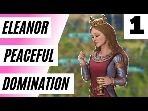 (Civ 6 Deity) Eleanor One City Peaceful Domination Challenge: Civ 6 Guide For Deity (Went VERY Well)