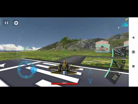 Plane landing and take off in sky fighter 3d game