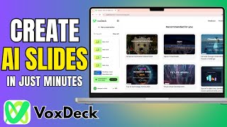 Create Stunning AI Presentations in Just Minutes! VoxDeck Review