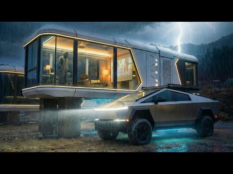Camping in a Spaceship During Heavy Rain