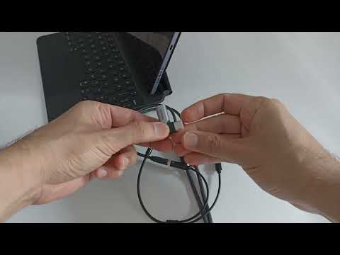 How to deal with the RCA cable on the Apple iPad with the 3.5mm male to 2 female and DAC adapter