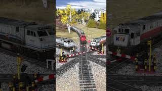 Download lagu Palang Pintu Kereta Api Panjang Melintas Bergantian 2 #keretaapi #train #railway mp3