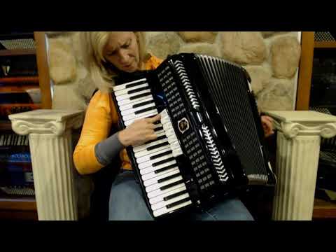 2934 - Black Castiglione Piano Accordion LMH 41 120 $1299