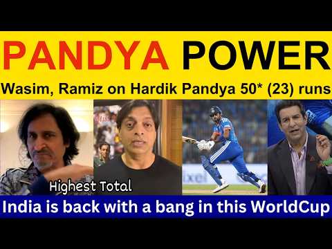 Wasim Akram latest on Hardik Pandya 50 IND vs ZIM | Pakistani Reaction, Shoaib Akhtar on T20 WC 2026