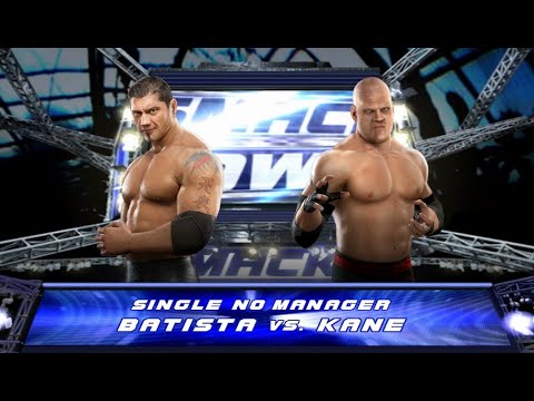 WWE Smackdown vs RAW 2008 PS3 (Batista vs Kane) Normal Match