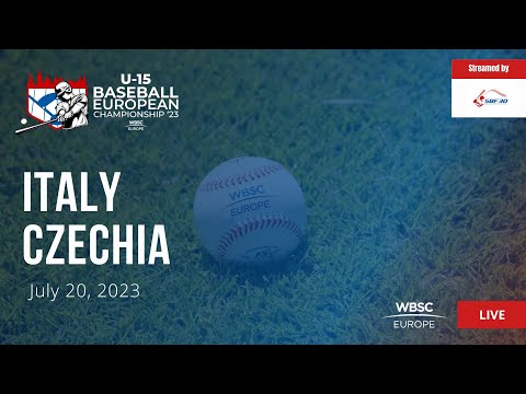 8 U-15 Baseball European Championship: Italy VS Czechia