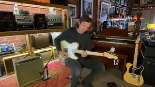 Video thumbnail for K Line "Truxton" Blonde White Guard - Single Cut Electric Guitar by L.A. Vintage Gear