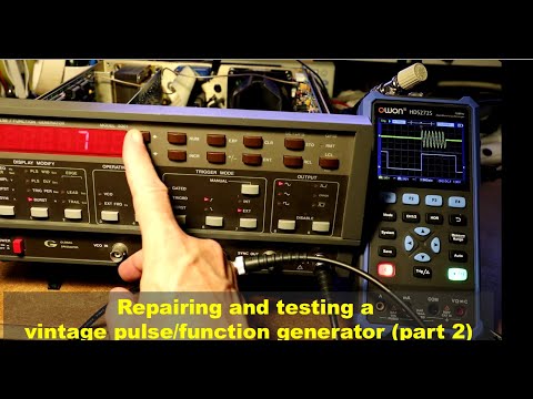 #101: Repairing and testing a vintage pulse/function generator (part 2)