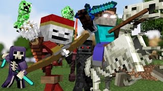 ♫ "MONSTER CREW" - MINECRAFT PARODY "SHAPE OF YOU" ♫ - ANIMATED MINECRAFT MUSIC VIDEO (2017) ♫